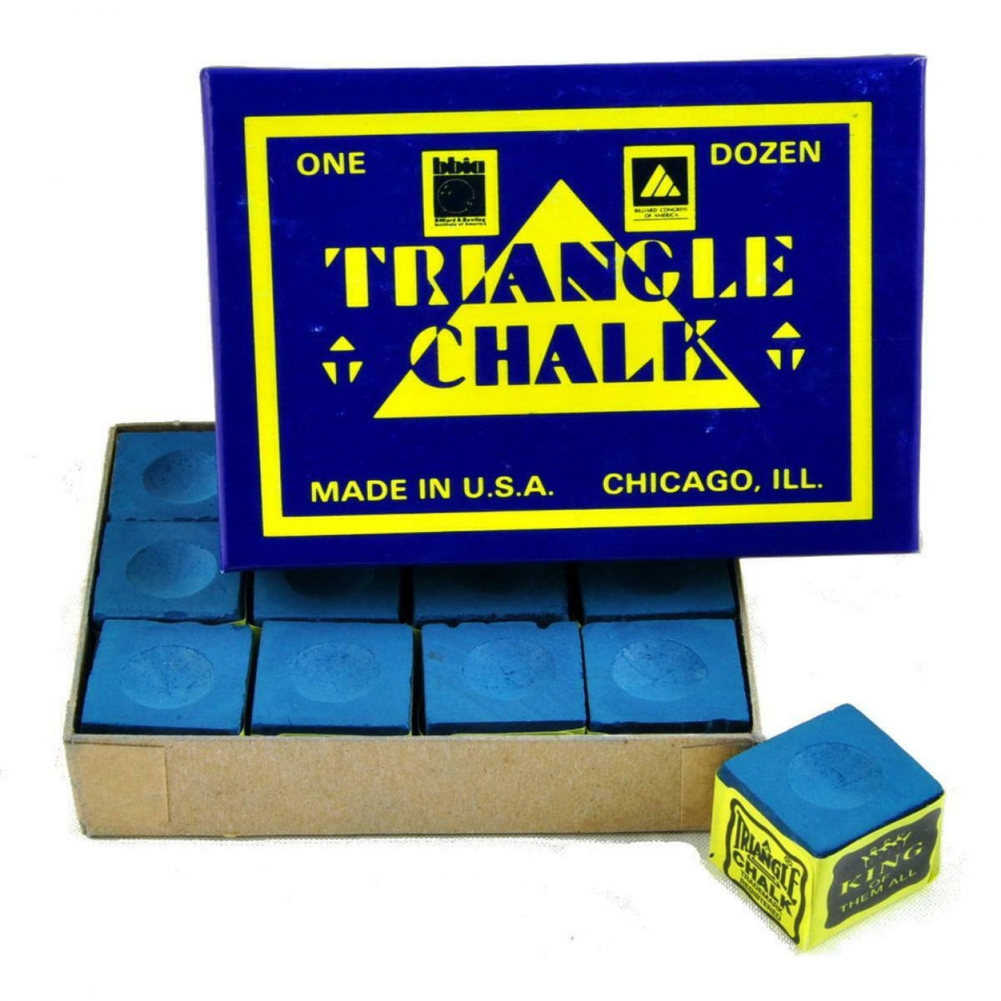 Triangle Pool & Snooker Cue Chalks Blue