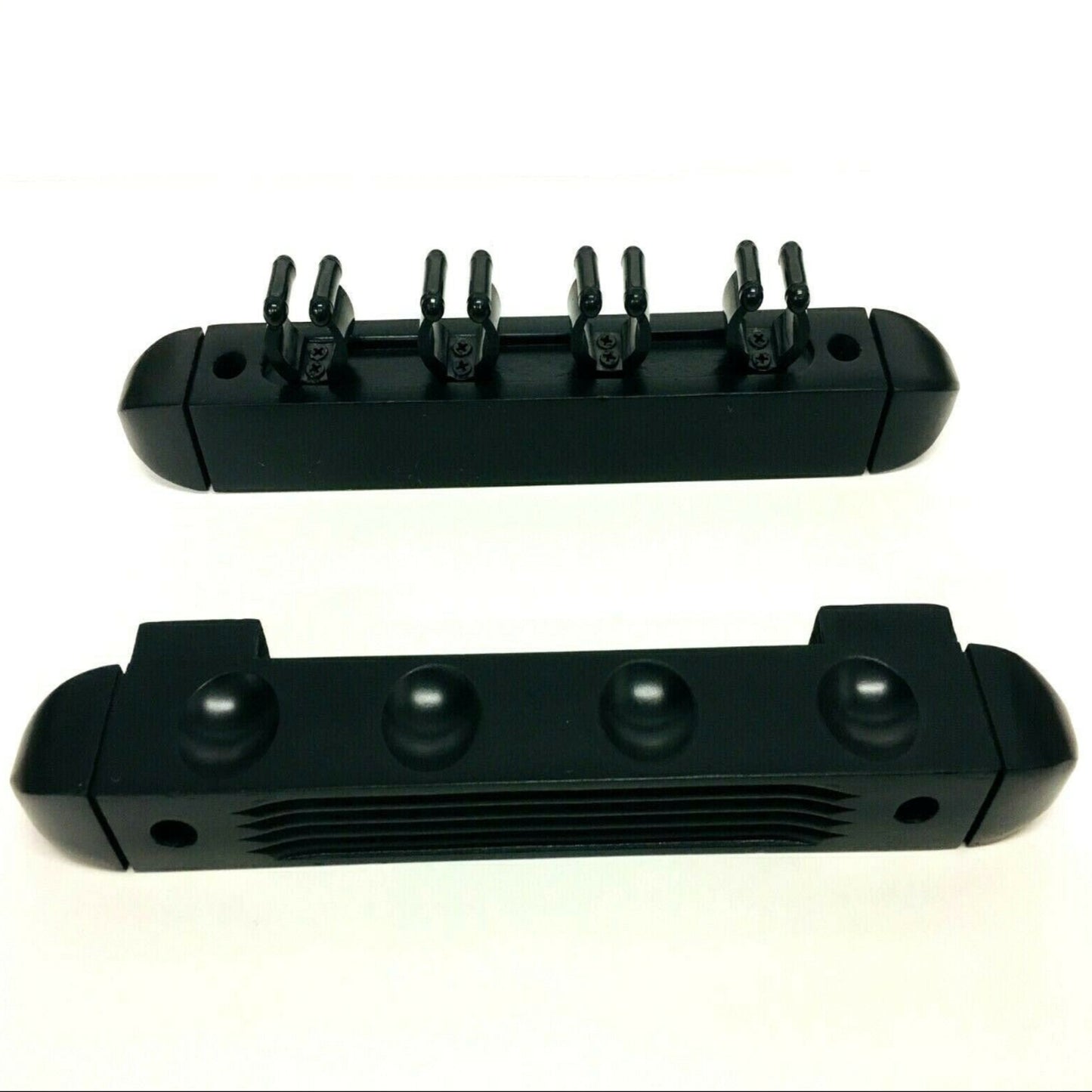 2 Piece Black 4 Way Cue Rack Holder