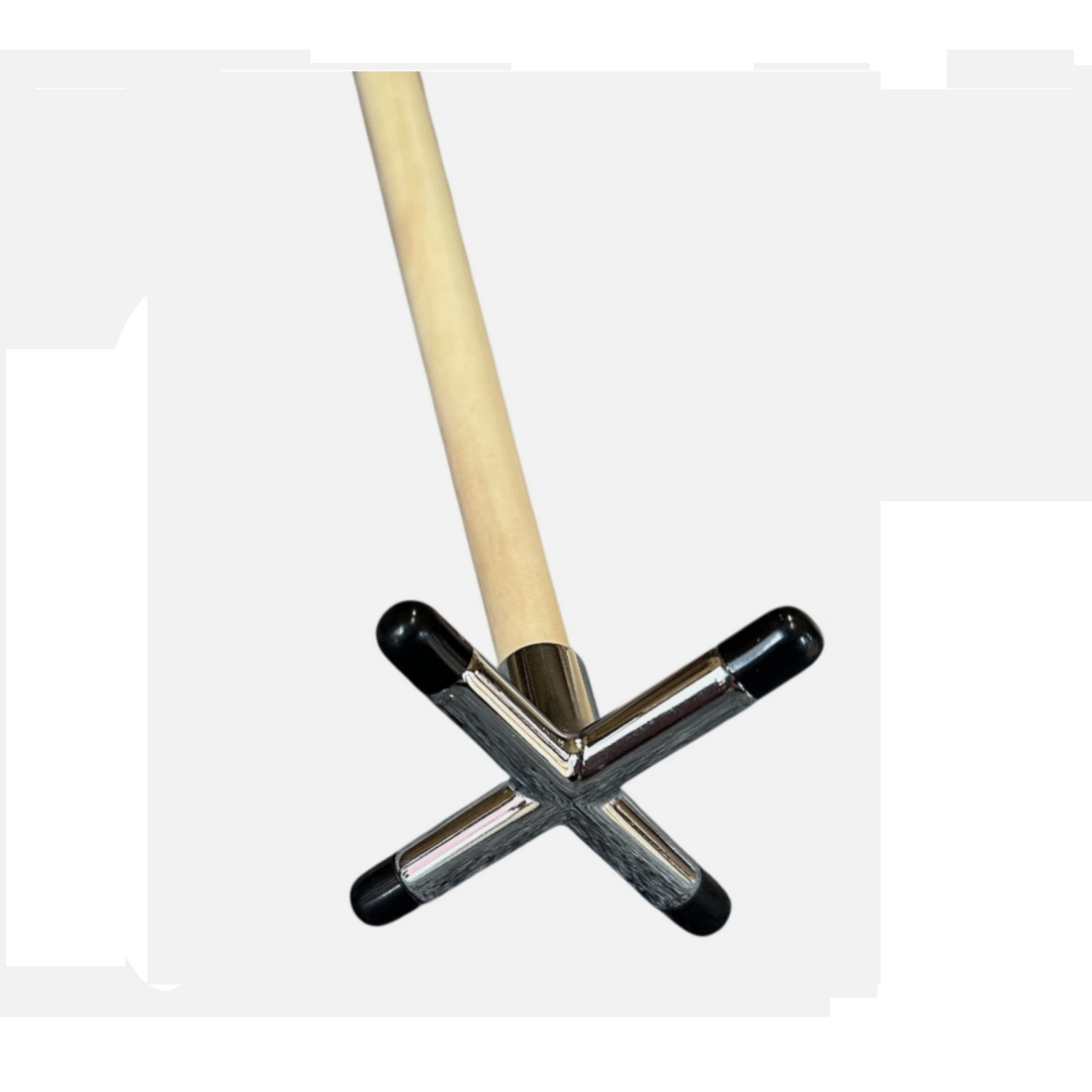 2 x 36 Inch Two Piece Pool Cues with Chrome Rests