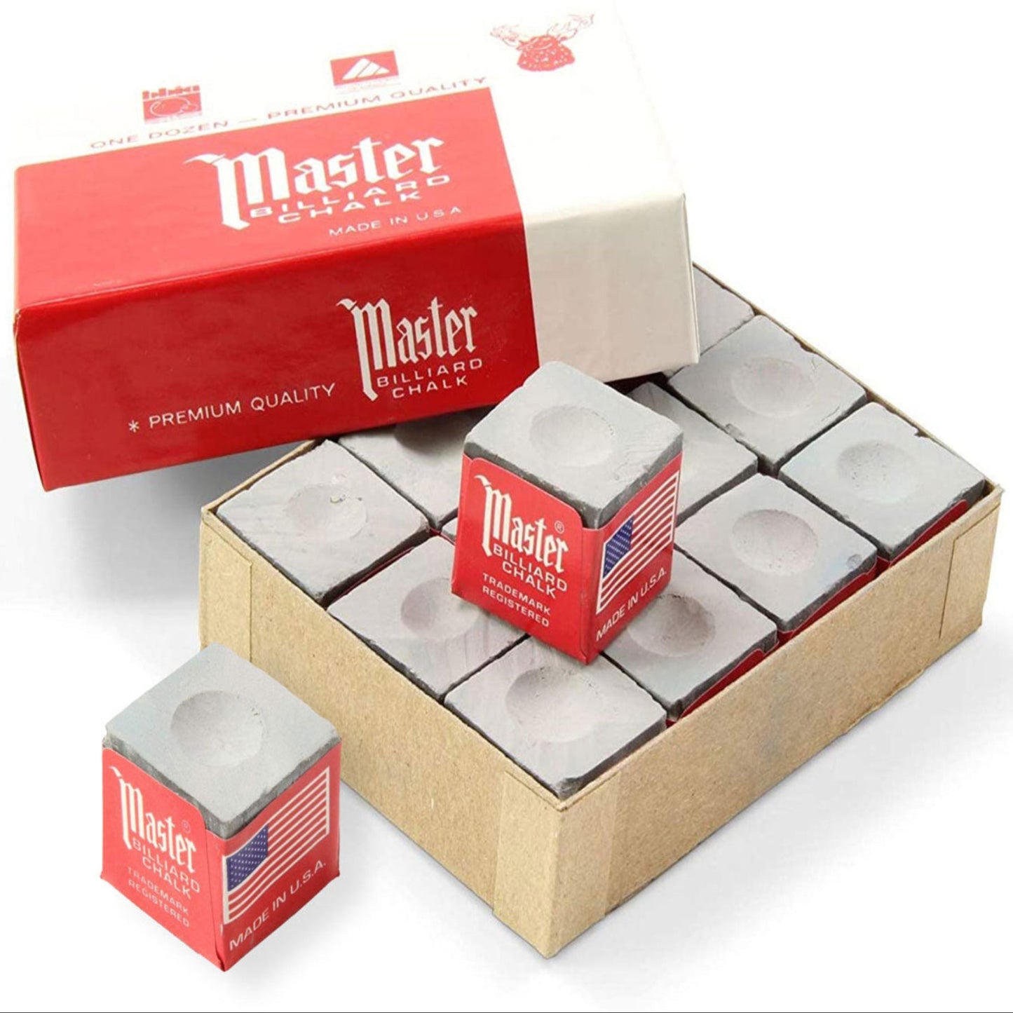 Grey Master Billiard Pool & Snooker Cue Chalks