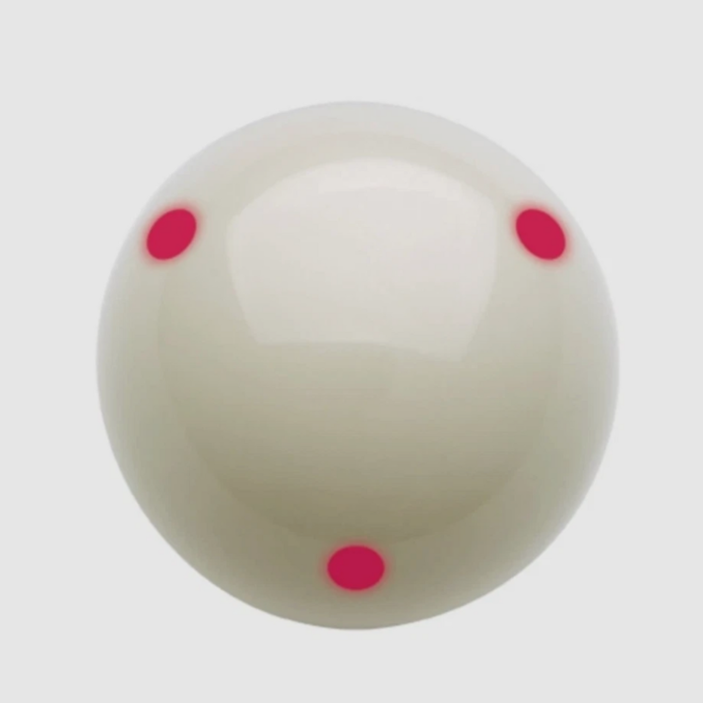 Aramith Pro Cup Red Spotted 1 7/8" White Cue Ball