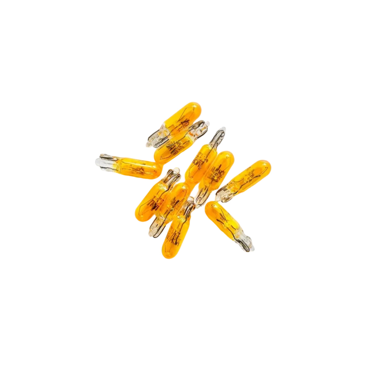Yellow 5mm Small Fruit Machine Lamp Wedge Bulbs T5-12v-1.2w