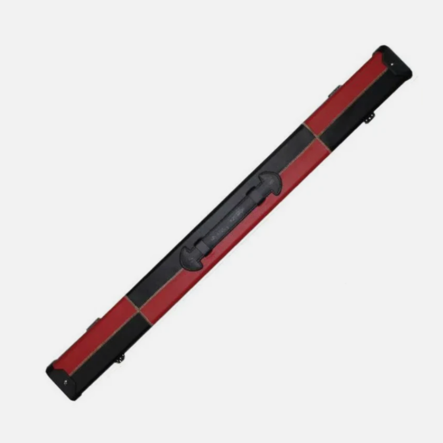 Hard Black & Red Leatherette Cue Case