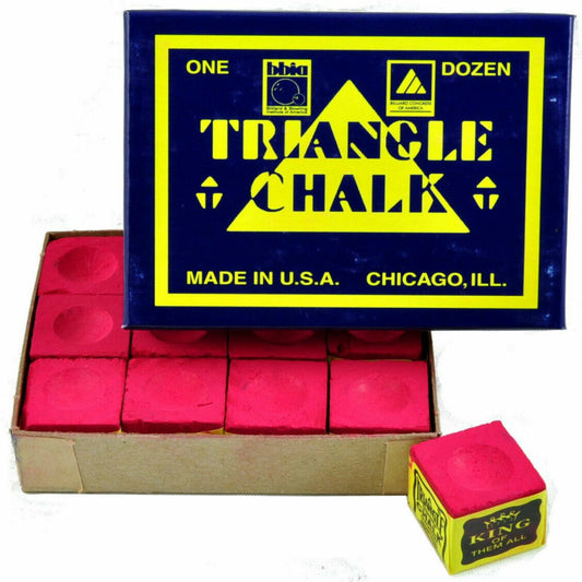 Triangle Pool & Snooker Cue Chalks Red