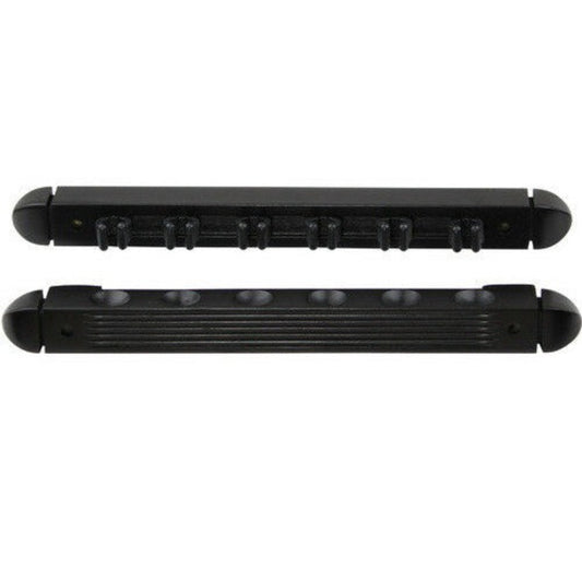 2 Piece Black 6 Way Cue Rack Holder