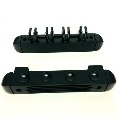 2 Piece Black 4 Way Cue Rack Holder