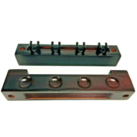 2 Piece Mahogany 4 Way Cue Rack Holder
