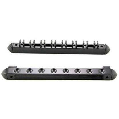 2 Piece Black 8 Way Cue Rack Holder