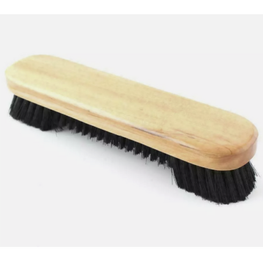 9" Light Wood Nylon Bristle Table Brush