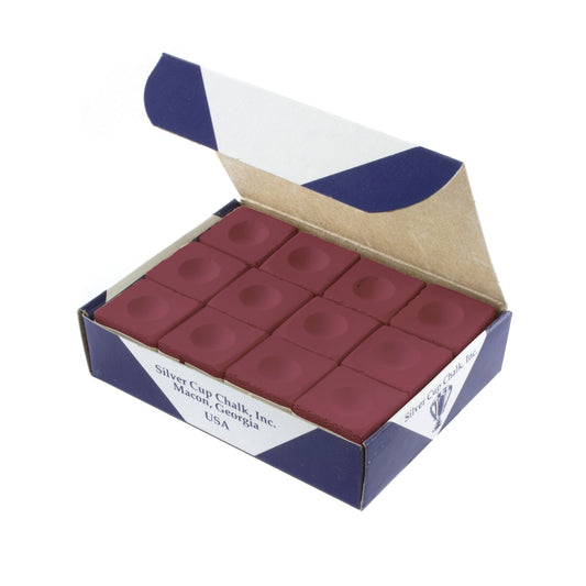 Silver Cup Pool & Snooker Cue Chalks Wine