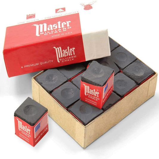 Master Billiard Pool & Snooker Cue Chalks Black