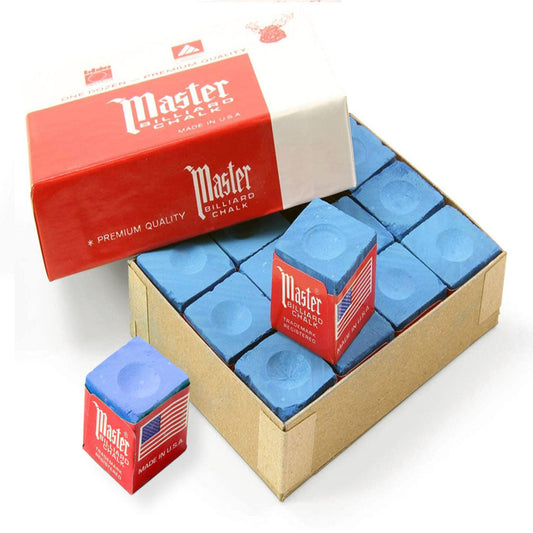 Master Billiard Pool & Snooker Cue Chalks Blue