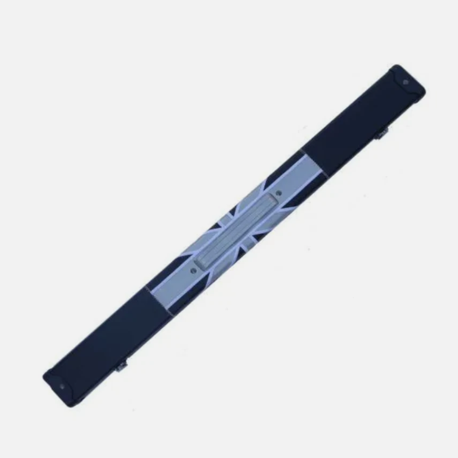Hard Black & Grey Leatherette Cue Case