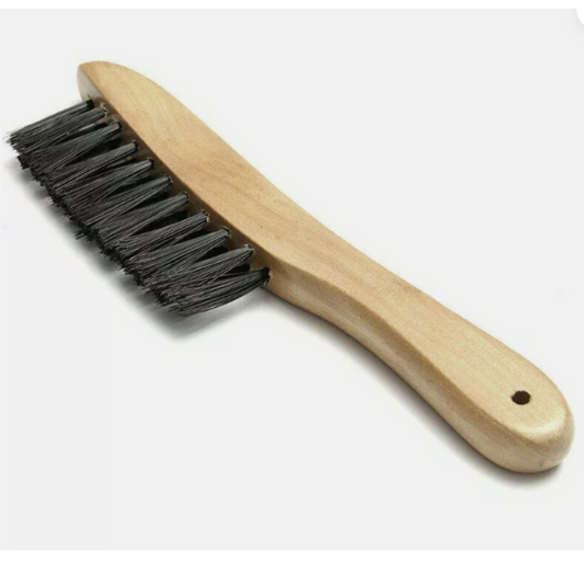 4" Light Wood Nylon Table Rail Brush