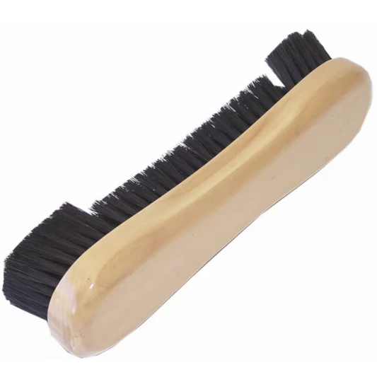 12" Light Wood Nylon Bristle Table Brush