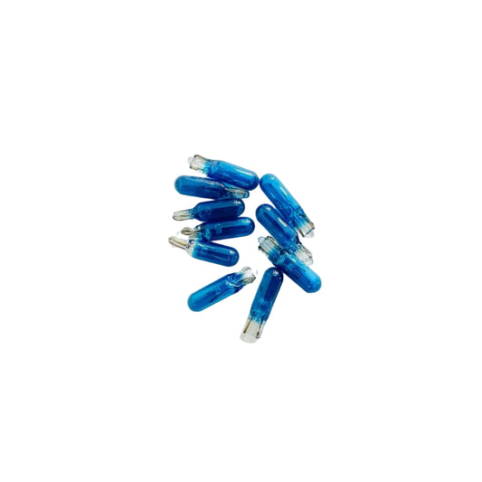 Blue 5mm Small Fruit Machine Lamp Wedge Bulbs T5-12v-1.2w