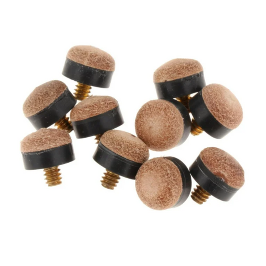 10mm Snooker & Pool Screw on Cue Tips