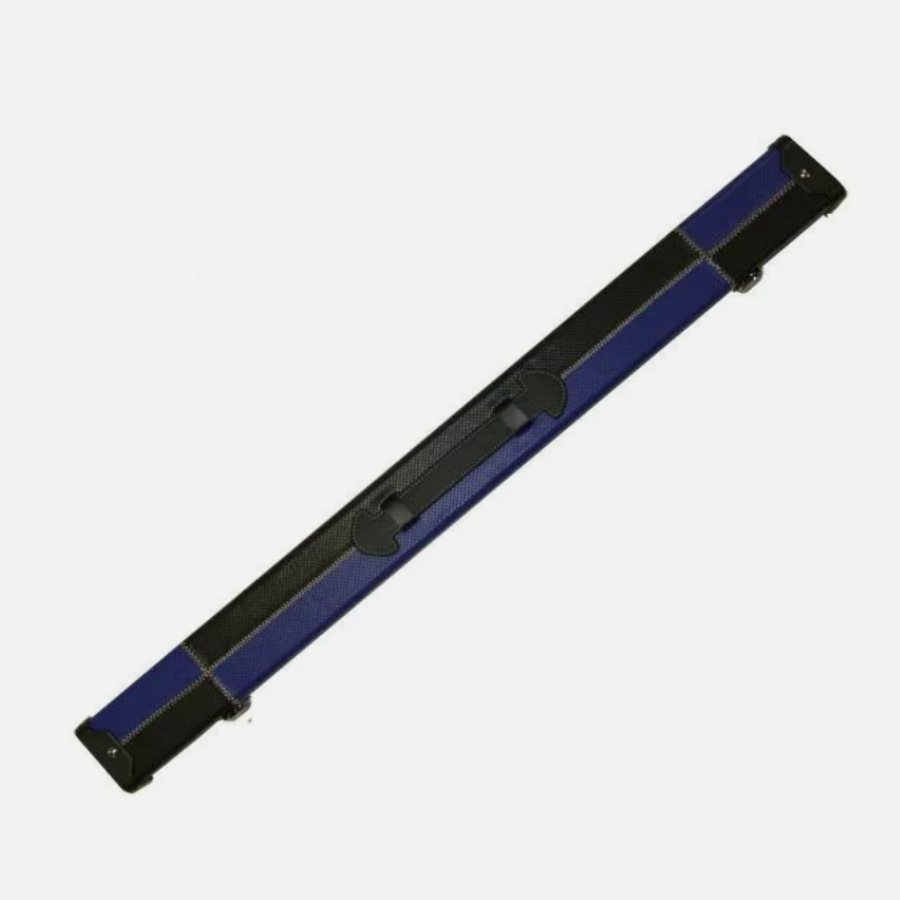 Hard Black & Blue Leatherette Cue Case