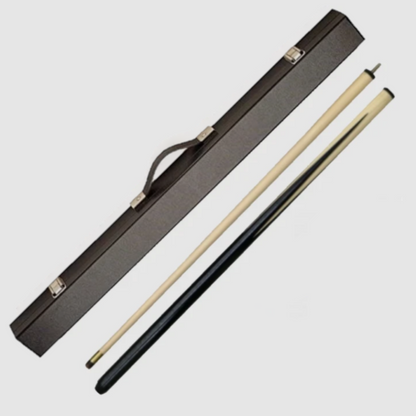 57 Inch Two Piece Economy Pool Cue & Hard Case Set